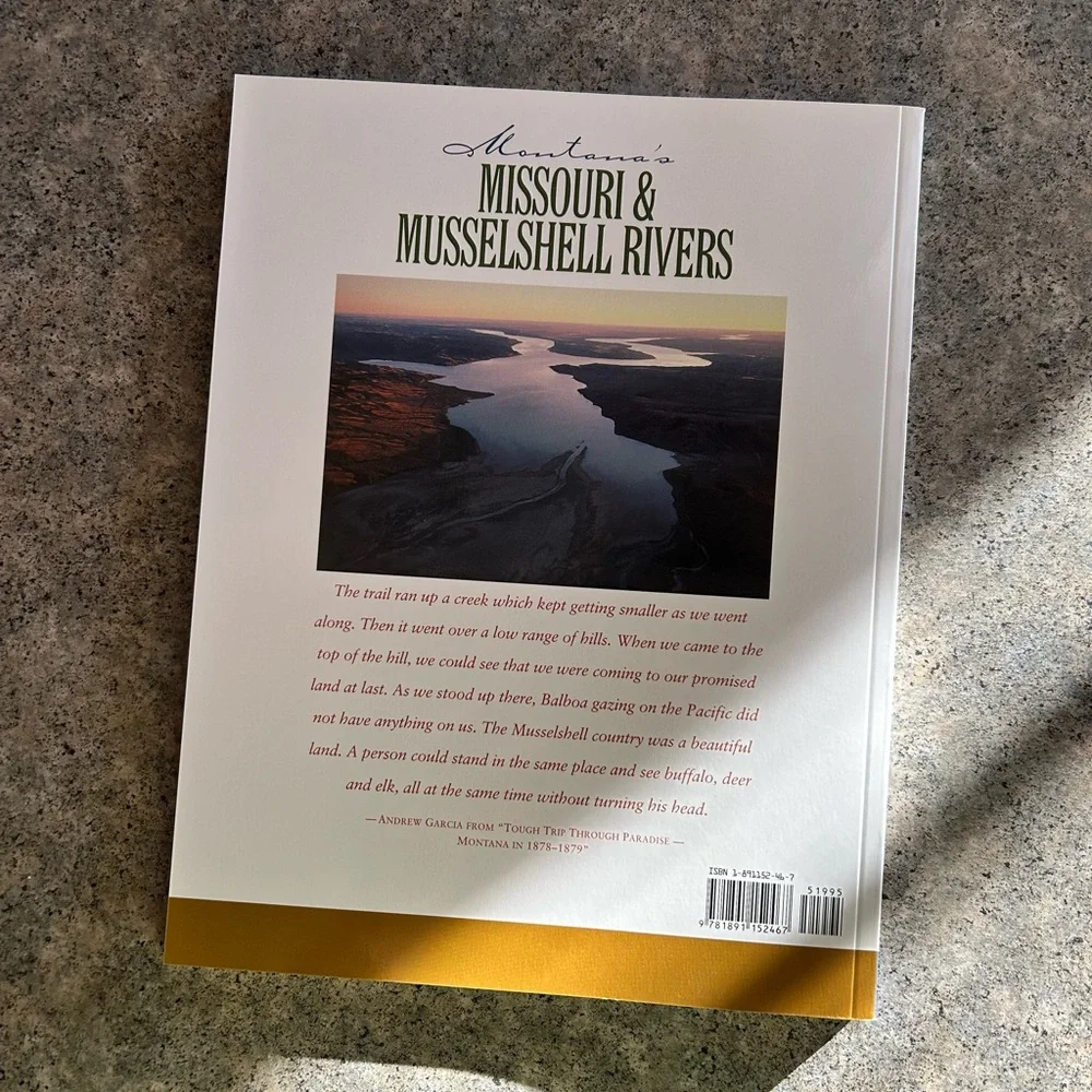 📕Vintage Montana’s Missouri & Musselshell Rivers [Graetz] Western Decor Book